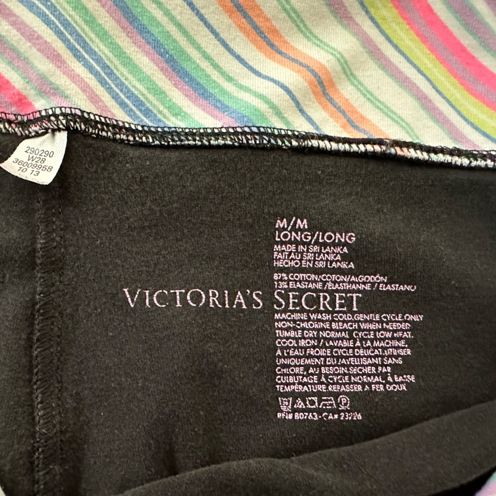 Victoria’s Secret Pink Women’s Size Medium Long Black Leggings. - Picture 5 of 5
